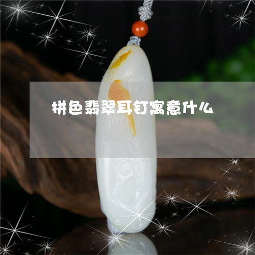拼色翡翠耳钉寓意什么/2023022173927