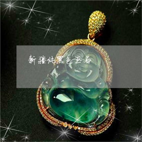 新疆纯黑色玉石/2023040238180