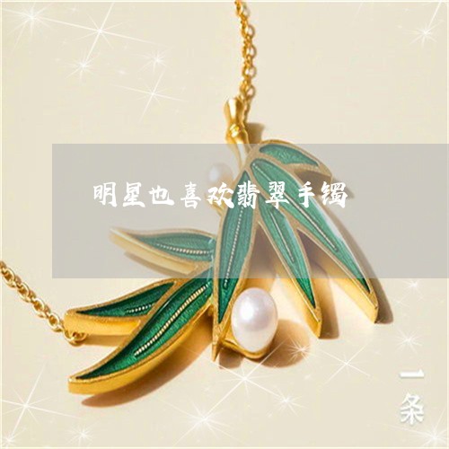 明星也喜欢翡翠手镯