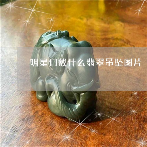 明星们戴什么翡翠吊坠图片/2023062842615