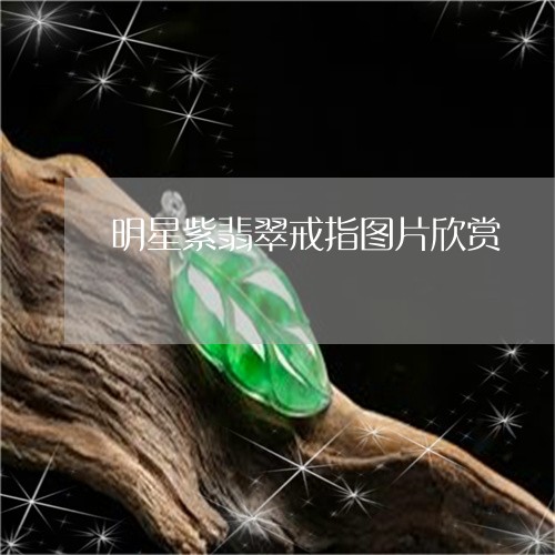 明星紫翡翠戒指图片欣赏/2023061831616