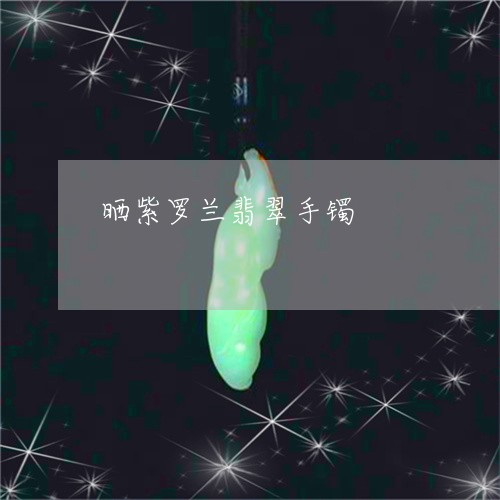 晒紫罗兰翡翠手镯/2023032008058 晒紫罗兰翡翠手镯/2023032008058