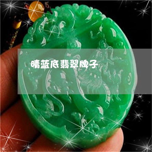 晴蓝底翡翠牌子/2023040130573 晴蓝底翡翠牌子/2023040130573