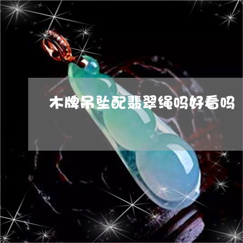 木牌吊坠配翡翠绳吗好看吗/2023061907161