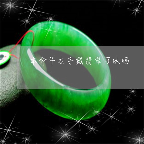 本命年左手戴翡翠可以吗/2023061873150