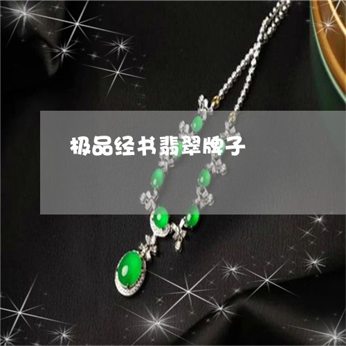 极品经书翡翠牌子/2023031951615 极品经书翡翠牌子/2023031951615