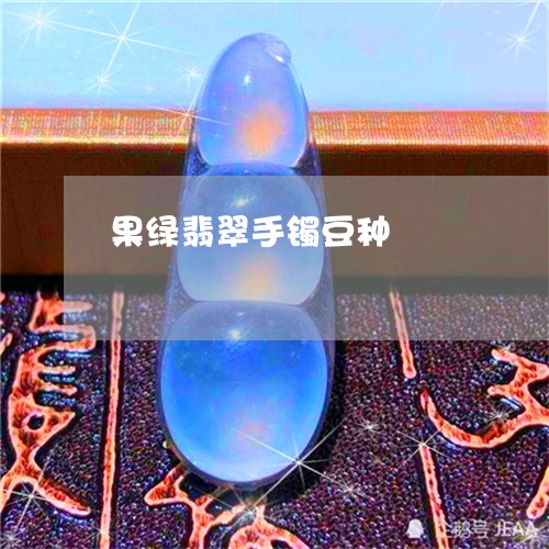 果绿翡翠手镯豆种/2023032076042