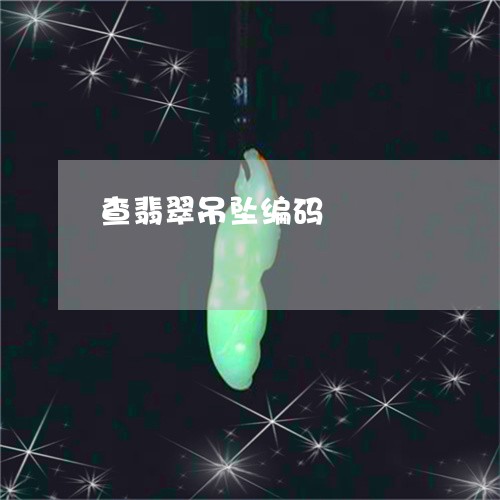 查翡翠吊坠编码/2023040154815 查翡翠吊坠编码/2023040154815