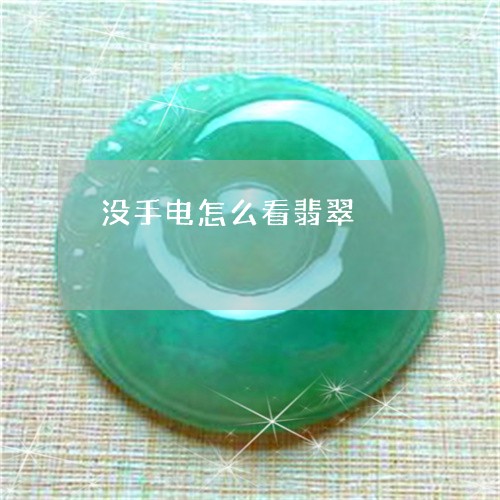 没手电怎么看翡翠/2023031985029 没手电怎么看翡翠/2023031985029