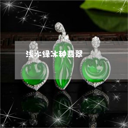 浅水绿冰种翡翠/2023040136482 浅水绿冰种翡翠/2023040136482