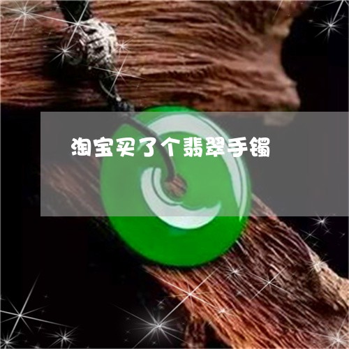 淘宝买了个翡翠手镯/2023041591594 淘宝买了个翡翠手镯/2023041591594