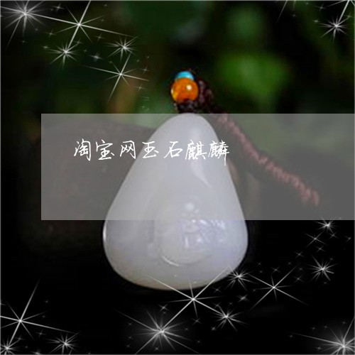 淘宝网玉石麒麟/2023040128270