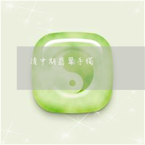清中期翡翠手镯/2023033106068 清中期翡翠手镯/2023033106068