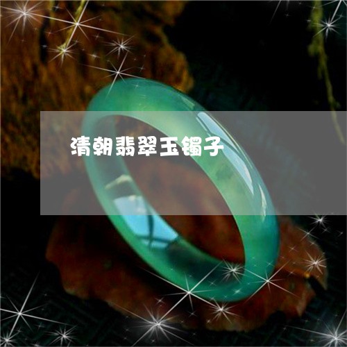 清朝翡翠玉镯子/2023033151493