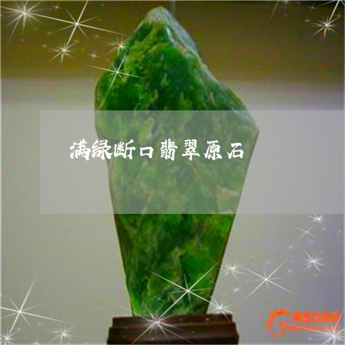 满绿断口翡翠原石/2023031710415 满绿断口翡翠原石/2023031710415