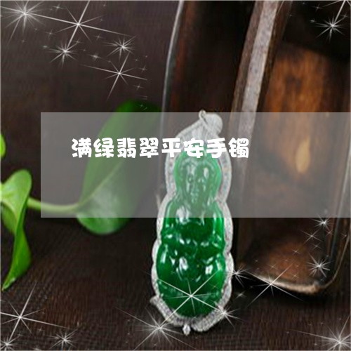 满绿翡翠平安手镯/2023031865268 满绿翡翠平安手镯/2023031865268