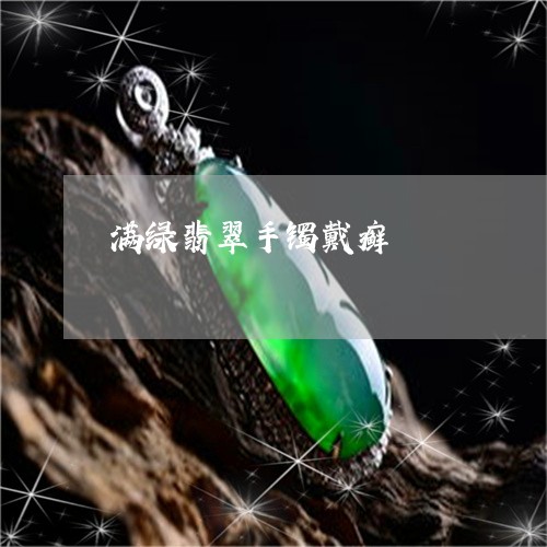 满绿翡翠手镯戴癣/2023031863706 满绿翡翠手镯戴癣/2023031863706