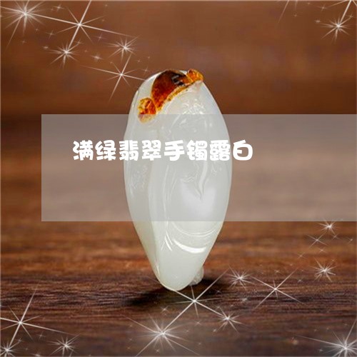 满绿翡翠手镯露白/2023031899584