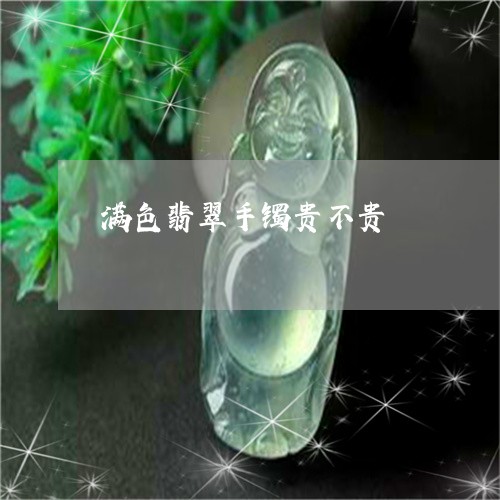 满色翡翠手镯贵不贵/2023041416058