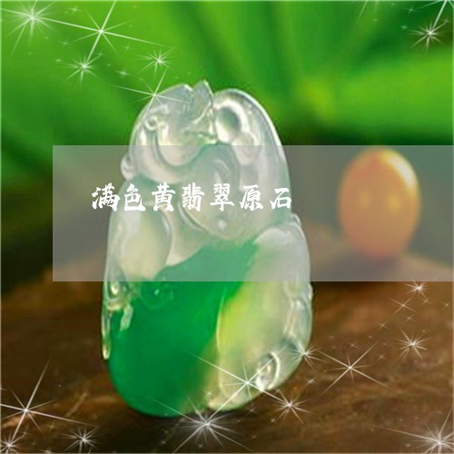 满色黄翡翠原石/2023033134928