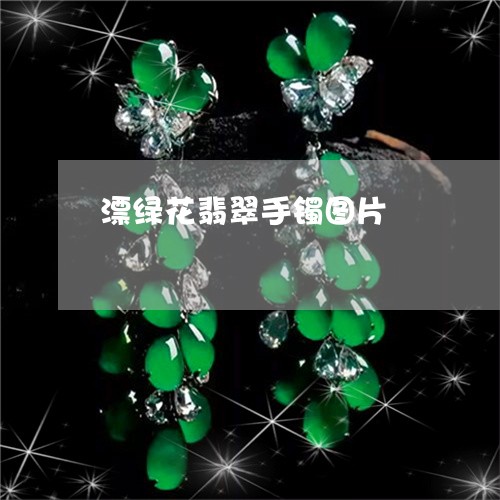 漂绿花翡翠手镯图片/2023041459582