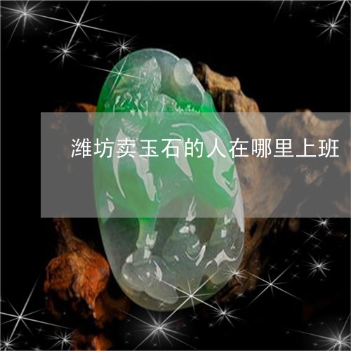 潍坊卖玉石的人在哪里上班/2023071184939