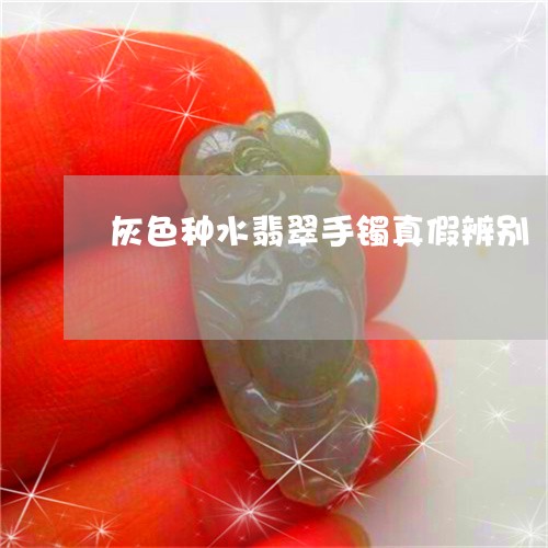 灰色种水翡翠手镯真假辨别/2023071136258