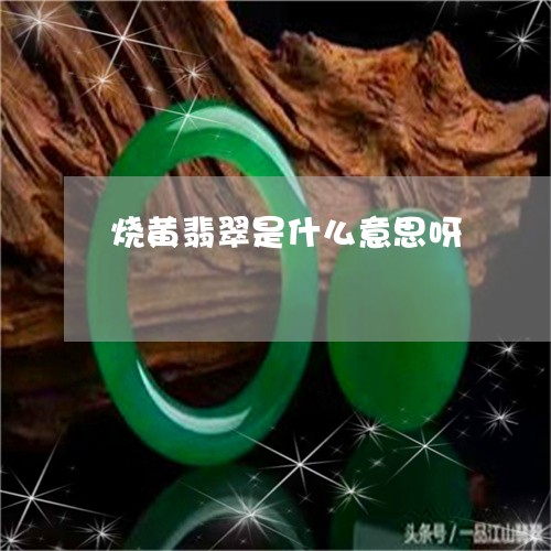 烧黄翡翠是什么意思呀/2023061736271