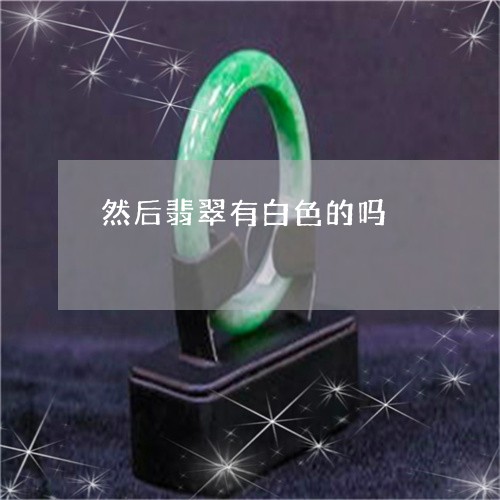 然后翡翠有白色的吗/2023041583906