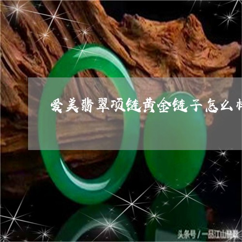 爱美翡翠项链黄金链子怎么样/2023071236148