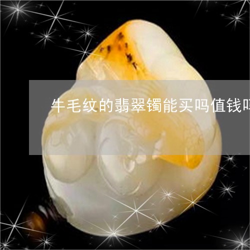 牛毛纹的翡翠镯能买吗值钱吗/2023071278615