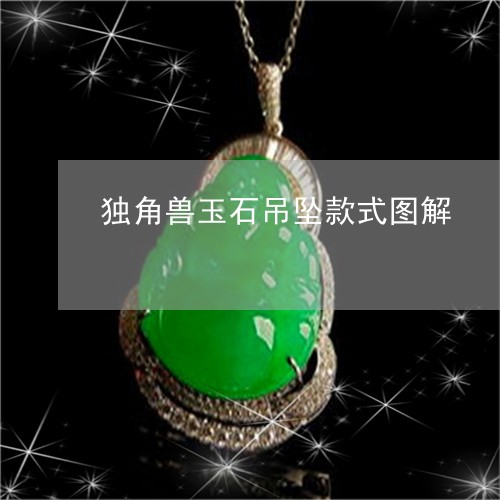独角兽玉石吊坠款式图解/2023061872916 独角兽玉石吊坠款式图解/2023061872916