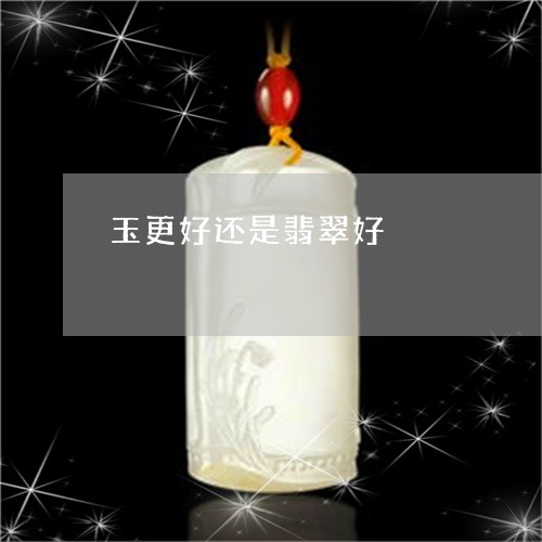 玉更好还是翡翠好/2023031701704 玉更好还是翡翠好/2023031701704