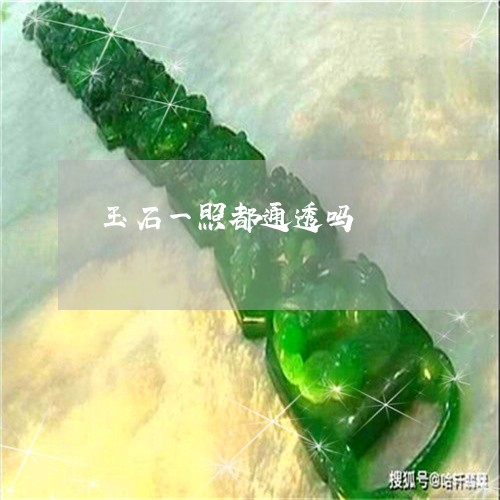 玉石一照都通透吗/2023031708162 玉石一照都通透吗/2023031708162