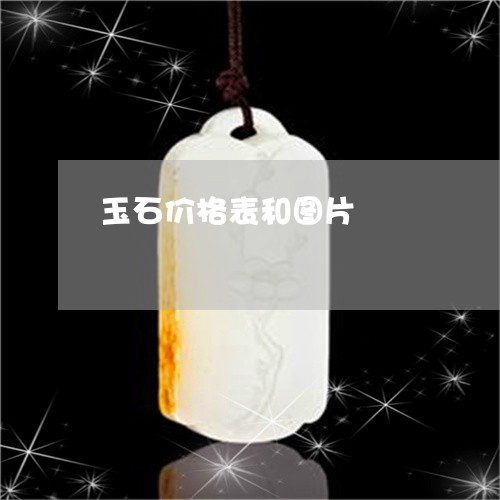 玉石价格表和图片/2023031884917