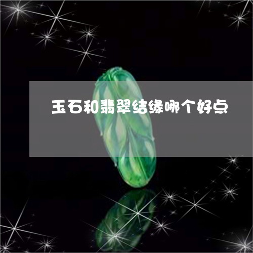 玉石和翡翠结缘哪个好点/2023061915271