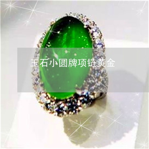 玉石小圆牌项链黄金/2023041414259