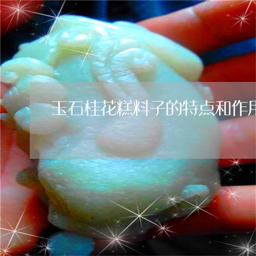 玉石桂花糕料子的特点和作用/2023071217361