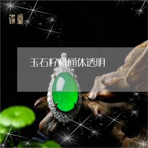 玉石籽料通体透明/2023031865089 玉石籽料通体透明/2023031865089