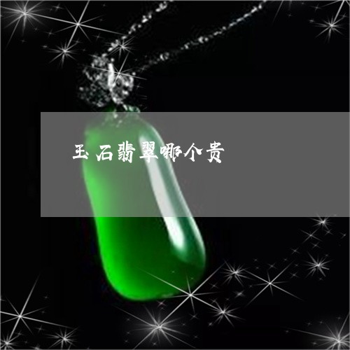 玉石翡翠哪个贵/2023033044059