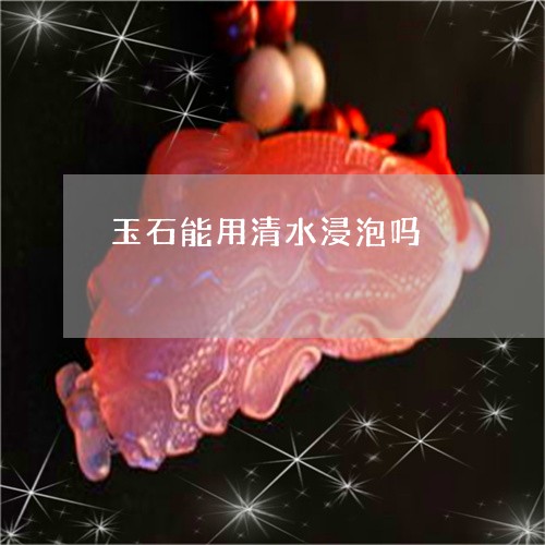 玉石能用清水浸泡吗/2023041574828