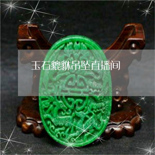 玉石貔貅吊坠直播间/2023041577483