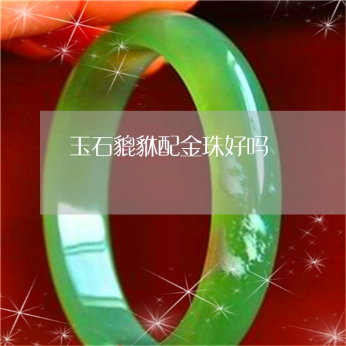 玉石貔貅配金珠好吗/2023041540270