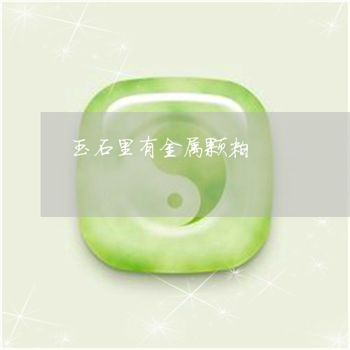 玉石里有金属颗粒/2023031738269