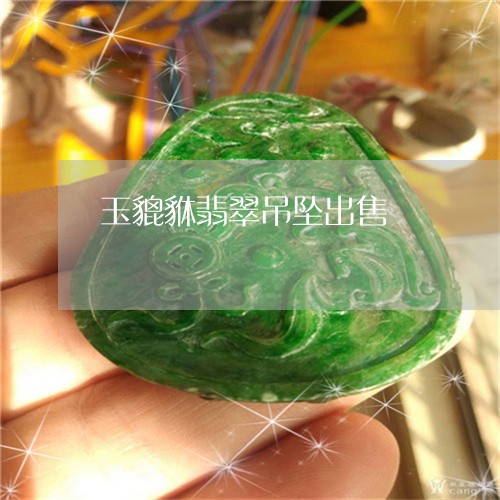 玉貔貅翡翠吊坠出售/2023041350603