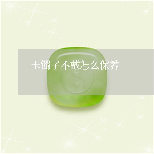 玉镯子不戴怎么保养/2023041329252