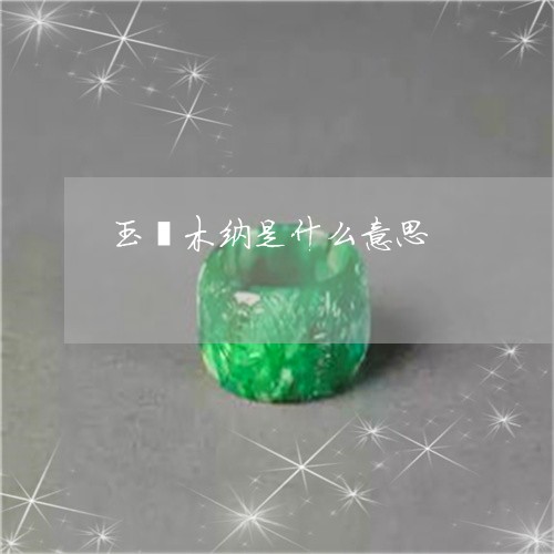 玉镯木纳是什么意思/2023041329261 玉镯木纳是什么意思/2023041329261