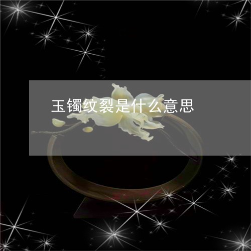 玉镯纹裂是什么意思/2023041361493