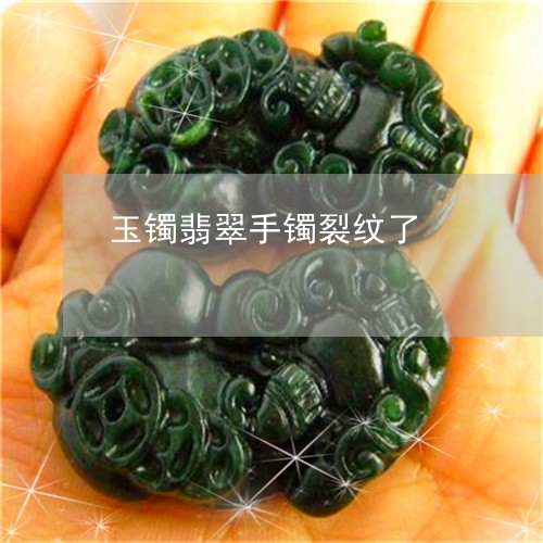 玉镯翡翠手镯裂纹了/2023041307146