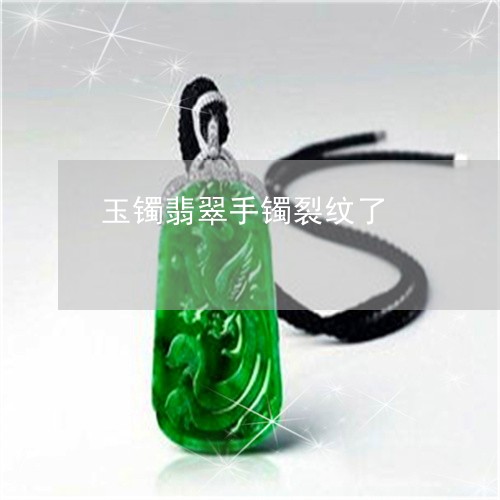 玉镯翡翠手镯裂纹了/2023041361614